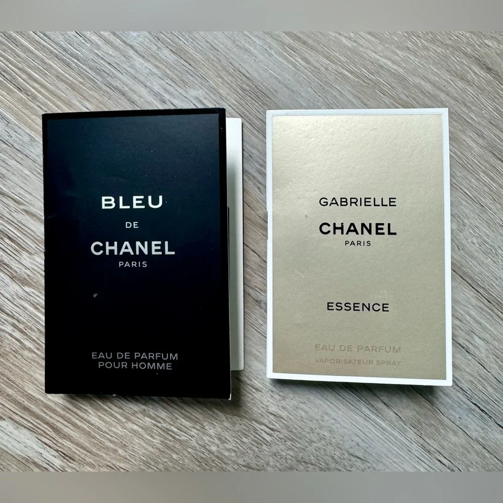 Bleu De Chanel Paris Men Eau De Parfum 0.05 oz. 1.5 ml. Chanel Gabrielle Essence